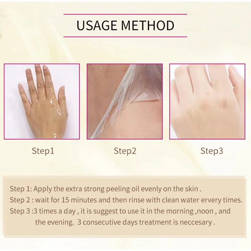Exfoliating Yellow Peeling Oil Gentle Clean Remove Dead Skin Body Peeling Serum Moisturizing Smooth Tender Skin